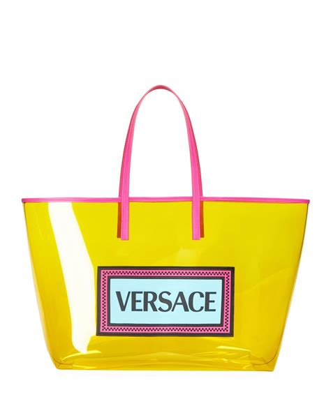 versace clear bag|More.